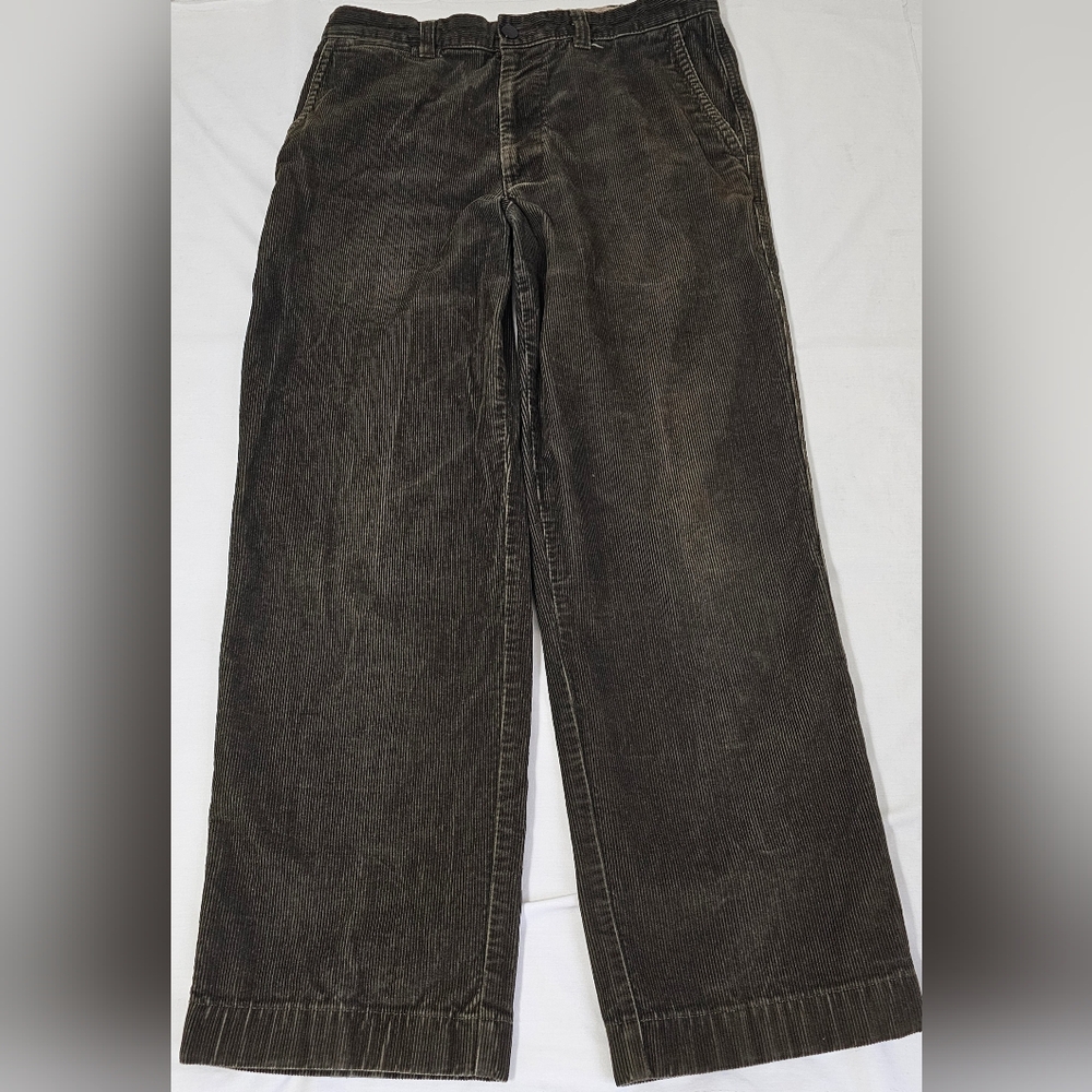 L.L. Bean Double L Classic Fit Corduroy Pants Men’s Size 36x31 Brown 100% Cotton